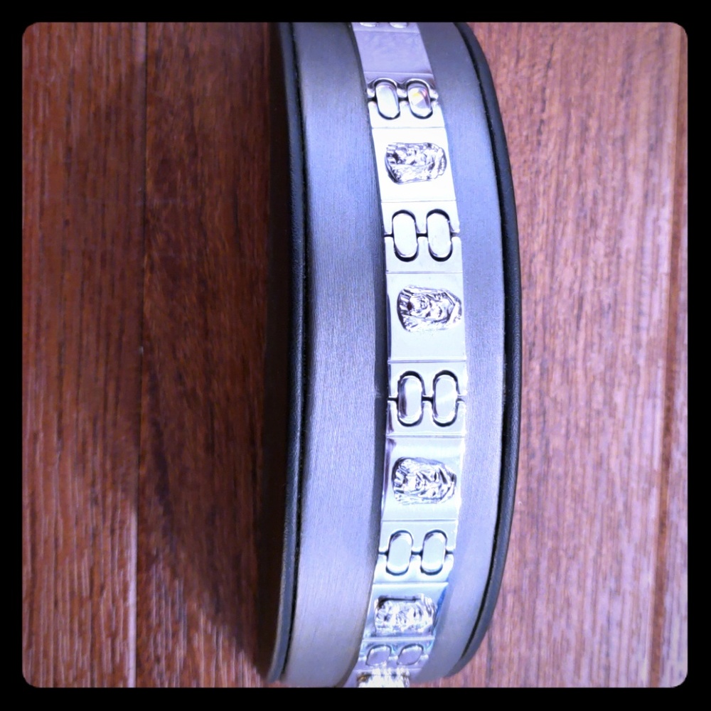 Stainless Steel  9" Jesus Bracelet